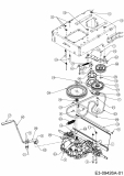 Ersatzteile MTD Benzin Rasenmäher mit Antrieb WCM 84 E Typ: 12AE76SM678  (2020) Getriebe, Motorkeilriemenscheibe 