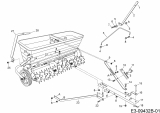 Ersatzteile Zubehör Garten- und Rasentraktoren Rasenlüfter mit Streuer 45-03011  (196-064-000) Typ: 196-064-000  (2015) Grundgerät