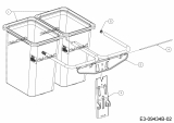 Ersatzteile Zubehör Zero Turn Grasfangeinrichtung für XZ2 117I Typ: 19C70020100  (2017) Grasfangsack