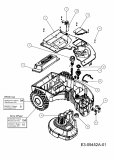 Ersatzteile WOLF-Garten Mähroboter Robo Scooter 500 Typ: 18AO05LA650  (2013) Abdeckung Fahrwerk 