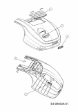 Ersatzteile WOLF-Garten Mähroboter Robo Scooter 500 Typ: 18AO05LA650  (2013) Abdeckhaube 