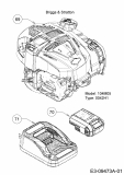 Cub Cadet Ersatzteile Motormäher mit Antrieb CC 46 SPB V IS 12BGK17E603  (2017) Akku, Laddegerät, Motor Briggs & Stratton