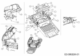 Ersatzteile MTD Zero Turn Z 170 DH Typ: 17AMCACS678 (2016) Sitzplatte, Trägerplatte Tank, Tankverkleidung 