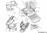 Ersatzteile MTD Zero Turn Z 170 DH Typ: 17AMCACS678  (2019) Sitzplatte, Trägerplatte Tank, Tankverkleidung 