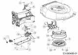 Ersatzteile WOLF-Garten Benzin Rasenmäher mit Antrieb S 4600 B Typ: 12A-TR5L650  (2019) Getriebe, Keilriemen, Lüfterrad 