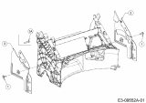 Ersatzteile MTD Benzin Rasenmäher mit Antrieb SP 53 HWB 500 Typ: 12A-PF5C600  (2018) Holmbracketten 
