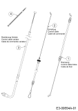 Cub Cadet Ersatzteile Motormäher mit Antrieb CC 46 SPC V 12BVK1KC603  (2016) Bowdenzüge