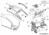 Ersatzteile Gutbrod Motormäher HB 46 B Typ: 11A-TQ5E690  (2017) Grasfangsack, Heckklappe, Leitstück hinten