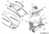 Ersatzteile Gutbrod Motormäher mit Antrieb HB 53 AB Typ: 12ABPV5L690  (2016) Grasfangsack, Heckklappe, Leitstück hinten