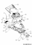 Ersatzteile WOLF-Garten Rasentraktor Scooter Pro Hydro Typ: 13B221HD650  (2020) Frontgewicht, Verkleidungen 