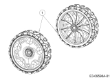Cub Cadet Ersatzteile Motormäher mit Antrieb CC 46 SPOE V 12ACTQS7603  (2016) Rad vorne