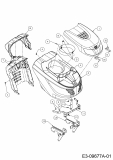 Ersatzteile Gutbrod Rasentraktoren GLX 96 SH Typ: 13HM79GF690  (2016) Motorhaube G-Style