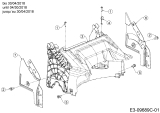 Cub Cadet Ersatzteile Motormäher LM1 DP53 11B-PTKC603  (2018) Abdeckung hinten, Holmbraketten bis 30/04/2018
