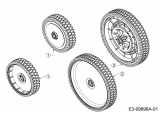 Ersatzteile WOLF-Garten Benzin Rasenmäher mit Antrieb A 420 AVHW Typ: 12AQLV5B650  (2017) Räder 