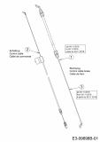Ersatzteile WOLF-Garten Benzin Rasenmäher mit Antrieb A 4600 ATHW Typ: 12A-TSSC650  (2020) Bremszug, Schaltzug 