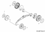 Ersatzteile WOLF-Garten Elektro Rasenmäher mit Antrieb A 400 EA Typ: 18ARMLM1650  (2016) Radkappen 