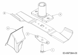 Ersatzteile Mr.Gardener Motormäher HW 42 B Typ: 11A-LL5B629  (2018) Messer, Messeraufnahme, Mulchstopfen