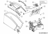 Ersatzteile Massey Ferguson Motormäher mit Antrieb MF 46 SPBHW Typ: 12B-TV5E695  (2017) Grasfangsack, Heckklappe, Leitstück hinten