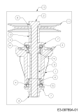 Cub Cadet Ersatzteile Zero Turn Z-Force S 60 17BSDGHD010  (2016) Messerspindel 618-06076A