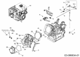 Ersatzteile MTD-Motoren Horizontal 683-WH Typ: 752Z683-WH  (2017) Regelung, Ventildeckel