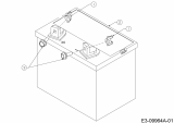 Ersatzteile WOLF-Garten Rasentraktor Select 105.155 T Typ: 13RM77RN650  (2011) Batterie 