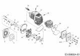 Ersatzteile MTD Motorsense Smart BC 33 D Typ: 41ATG1K-678  (2018) Auspuff, Luftfilter, Vergaser 