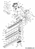 Ersatzteile MTD Benzin Heckenschere GHT 60/28 Typ: 41AQ0DV0678  (2019) Getriebe, Griff, Messer 