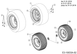 Cub Cadet Ersatzteile Gartentraktoren XT3 QS137 14AIA5CA603  (2020) Räder bis 31.01.2019