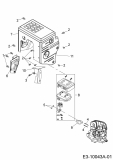 Ersatzteile MTD-Motoren Horizontal 678-SH Typ: 752Z678-SH  (2019) Auspuff