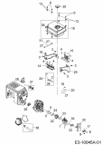 Ersatzteile MTD-Motoren Horizontal 678-SH Typ: 752Z678-SH  (2019) Regelung, Tank, Vergaser