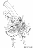 Ersatzteile WOLF-Garten Rasentraktor 106.185 H Typ: 13ALA1VR650  (2020) Mähwerk R 