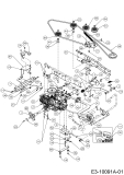 Cub Cadet Ersatzteile Rasentraktoren XT3 QR106 13AIA5CR603  (2017) Fahrantrieb