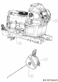 Ersatzteile WOLF-Garten Rasentraktor 106.220 H Typ: 13AAA1VR650  (2017) Choke- und Gaszug 