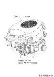 Cub Cadet Ersatzteile Rasentraktoren LX 42 KH 13BPA1CS330  (2018) Motor Kohler