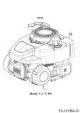 Cub Cadet Ersatzteile Motormäher mit Antrieb LM3 ER53 12AQC6J4603   (2017) Motor MTD