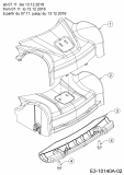 Ersatzteile WOLF-Garten Benzin Rasenmäher mit Antrieb Expert 46 BA V HW Typ: 12ABTV5E650  (2017) Abdeckung Vorderachse ab 07.11. bis 13.12.2016 