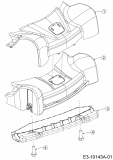 Ersatzteile WOLF-Garten Benzin Rasenmäher mit Antrieb Expert 530 A Typ: 12C-PUKC650  (2017) Abdeckung Vorderachse 