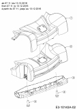 Ersatzteile WOLF-Garten Benzin Rasenmäher mit Antrieb Expert 53 BA V HW Typ: 12ABPV5L650  (2017) Abdeckung Vorderachse ab 07.11. bis 13.12.2016 
