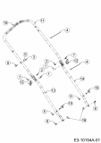 Ersatzteile WOLF-Garten Benzin Rasenmäher mit Antrieb A 4600 A Typ: 12A-TOSC650  (2017) Holm 