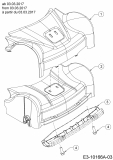 Ersatzteile WOLF-Garten Benzin Rasenmäher mit Antrieb A 460 AHW Typ: 12B-TVSC650  (2017) Abdeckung Vorderachse ab 03.03.2017 