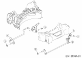 Ersatzteile WOLF-Garten Benzin Rasenmäher mit Antrieb A 5300 A Typ: 12B-POKC650 (2019) Achsen, Höhenverstellung 
