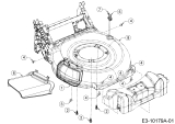 Cub Cadet Ersatzteile Motormäher mit Antrieb LM3 CR46SG 12ABTV5E603G  (2019) Deflektor, Mähwerksgehäuse, Mulchklappe