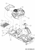 Ersatzteile MTD Rasentraktor Minirider 76 SDE Typ: 13B726JD600  (2017) Verkleidungen 