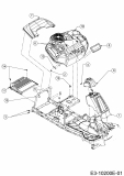 Ersatzteile MTD Rasentraktor Minirider 76 SDHE Typ: 13A721JD600  (2020) Verkleidungen 