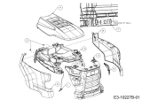 Cub Cadet Ersatzteile Rasentraktoren LX 42 13AZA4CS330  (2018) Motorhaube C-Style