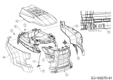 Cub Cadet Ersatzteile E-Rasentraktoren XT2 ES107 33ABA7CS603 (2020) Motorhaube C-Style bis 20.01.2020