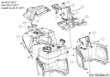 Cub Cadet Ersatzteile Rasentraktoren LX 42 13AZA4CS330  (2017) Armaturenbrett ab 04.01.2017
