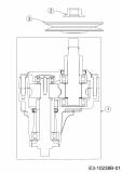 Ersatzteile Gartenland Rasentraktoren GL 14-92 H Typ: 13AB71KE640 (2021) Messerspindel 618-07285A