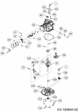 Ersatzteile MTD-Motoren Vertikal 5X70RH Typ: 752Z5X70RH  (2017) Kolben, Kurbelwelle, Nockenwelle, Pleuel