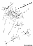 Ersatzteile MTD Schneefräse SMART ME 61 Typ: 31CW6BF2678  (2021) Armaturenbrett 